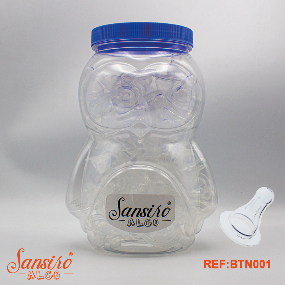 bouteille pour tétine standard en silicone alimentaire.