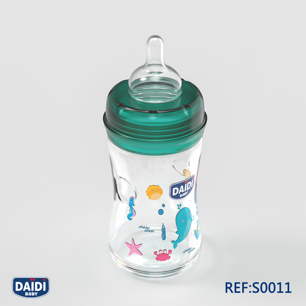biberon daïdi baby 150 ml en verre.